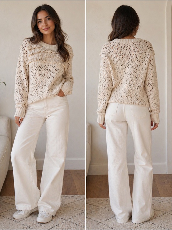 Anthropologie Sweaters - Anthropologie Far Away from Close Knit Sweater Size S